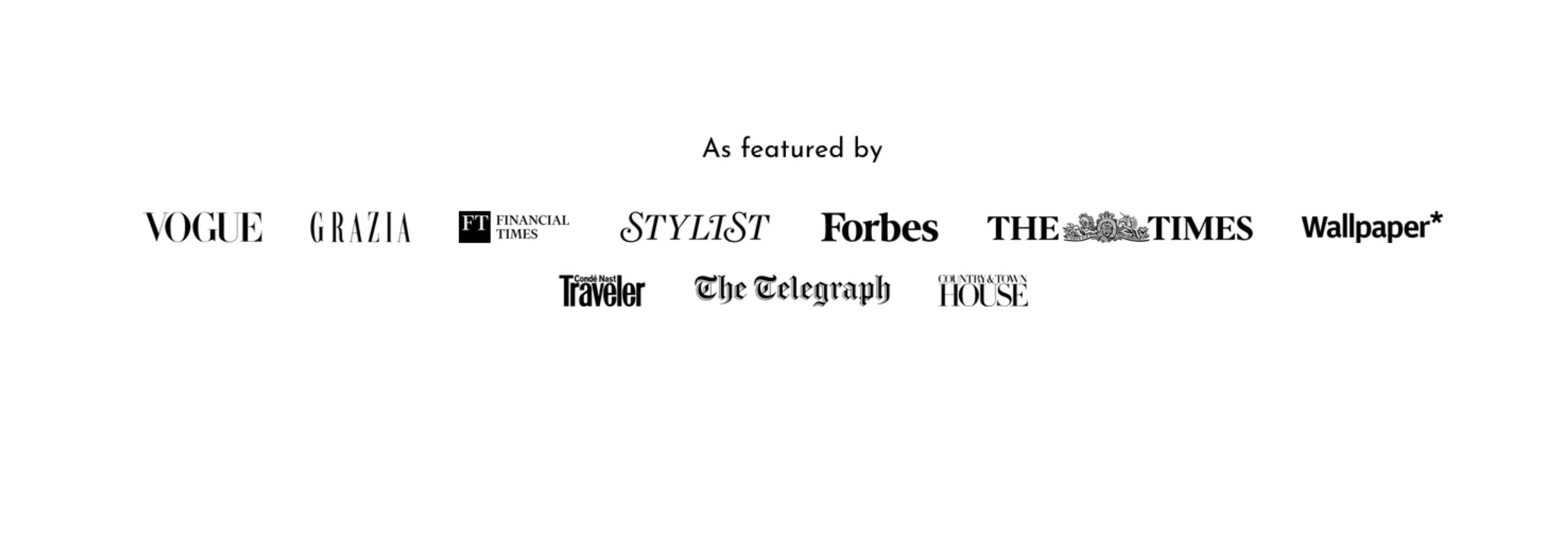 List of media outlets featuring on a white background kati kaia