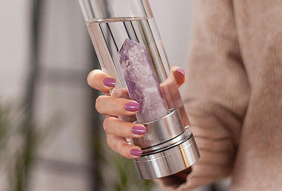 Crystal Infused Glass Water Bottles - Kati Kaia
