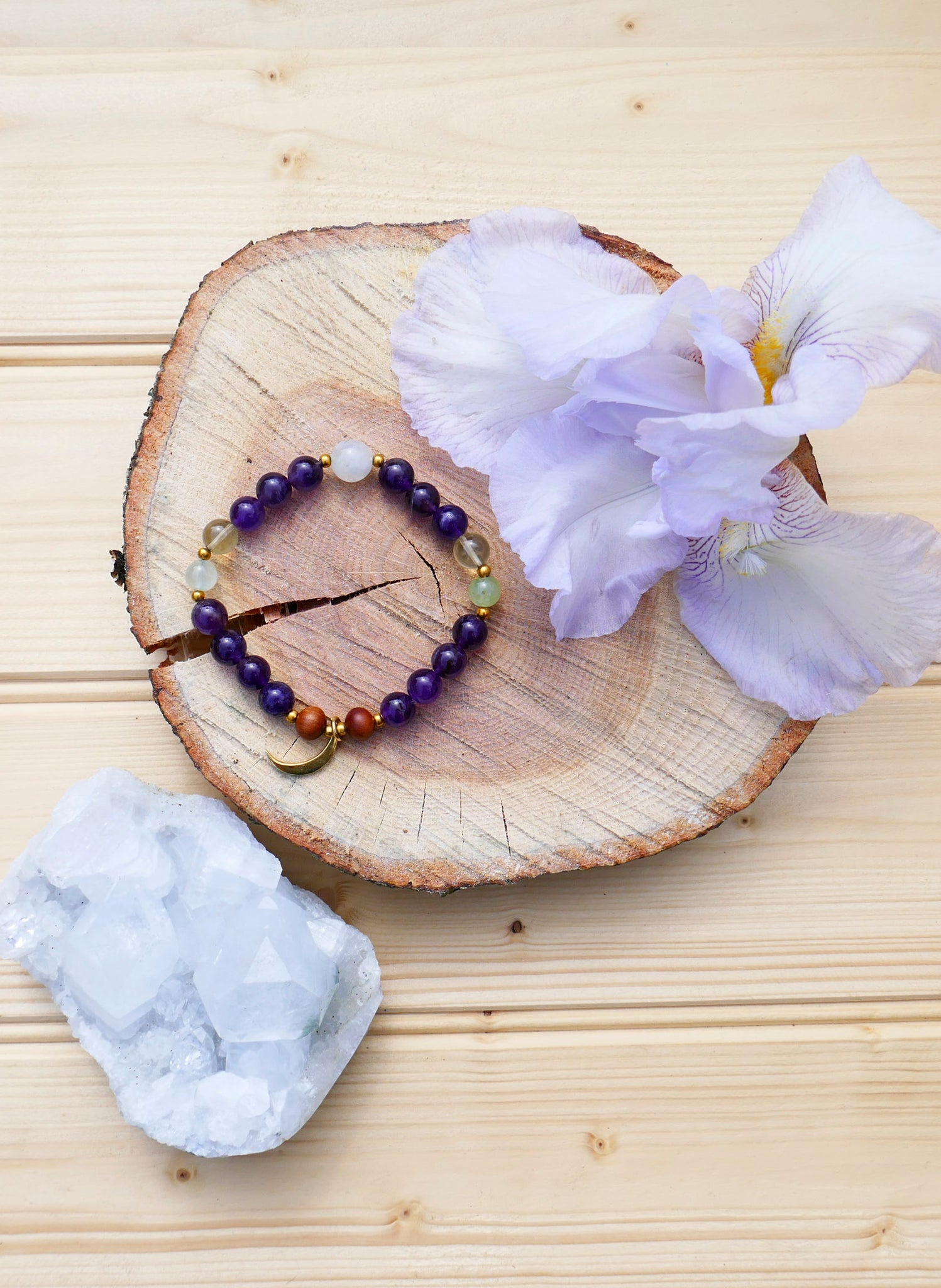 Amethyst shop mala bracelet