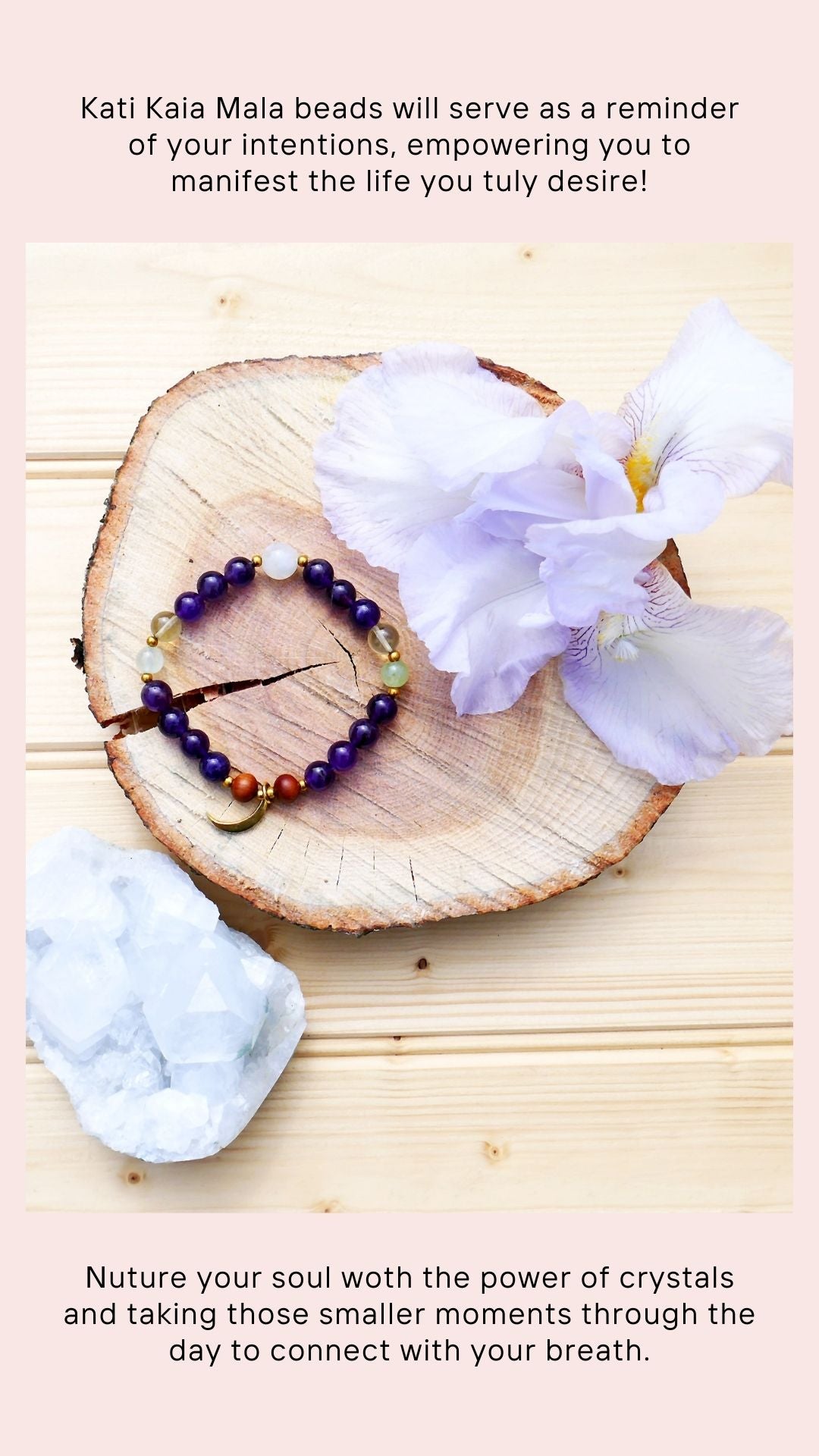 Amethyst Mala Necklace - Kati Kaia