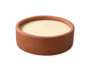 Coconut Scented 3 - Wick Terracotta Dalit Candle - Kati Kaia