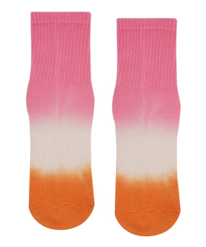 Crew Non Slip Grip Socks - Hot Summer Ombré: Medium - Kati Kaia - UK