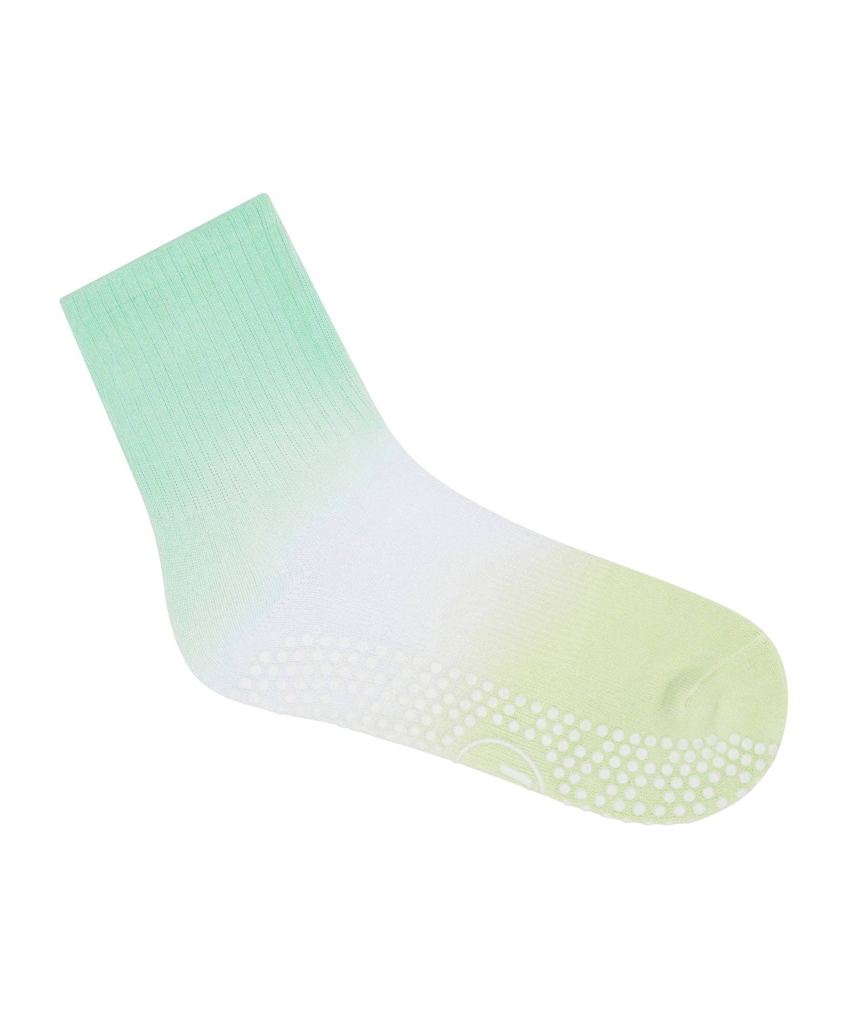 Crew Non Slip Grip Socks - Miami Green Ombre: Small - Kati Kaia - UK