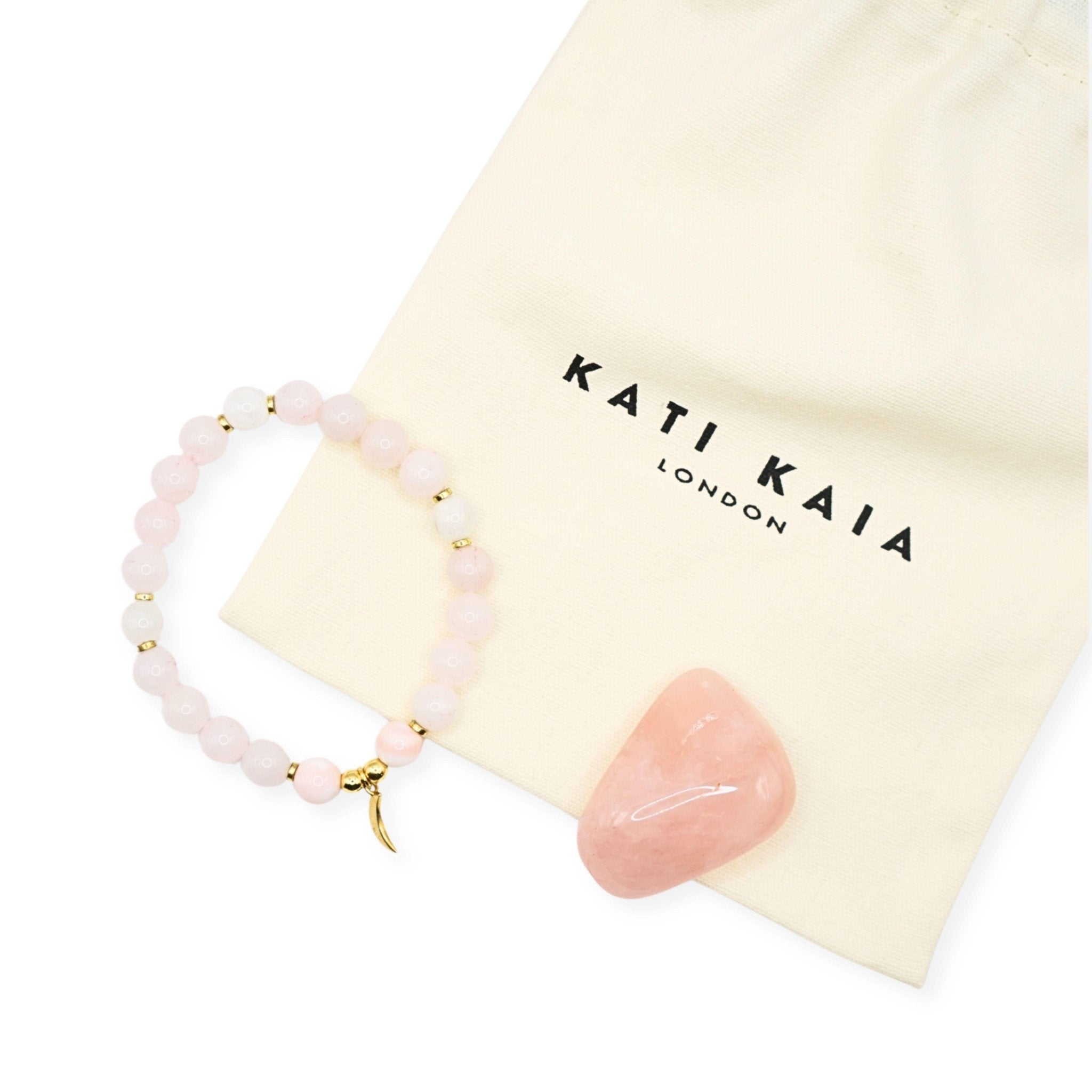 Pandora Quarz, Moonstone & Opal Mala Bracelet - Kati Kaia