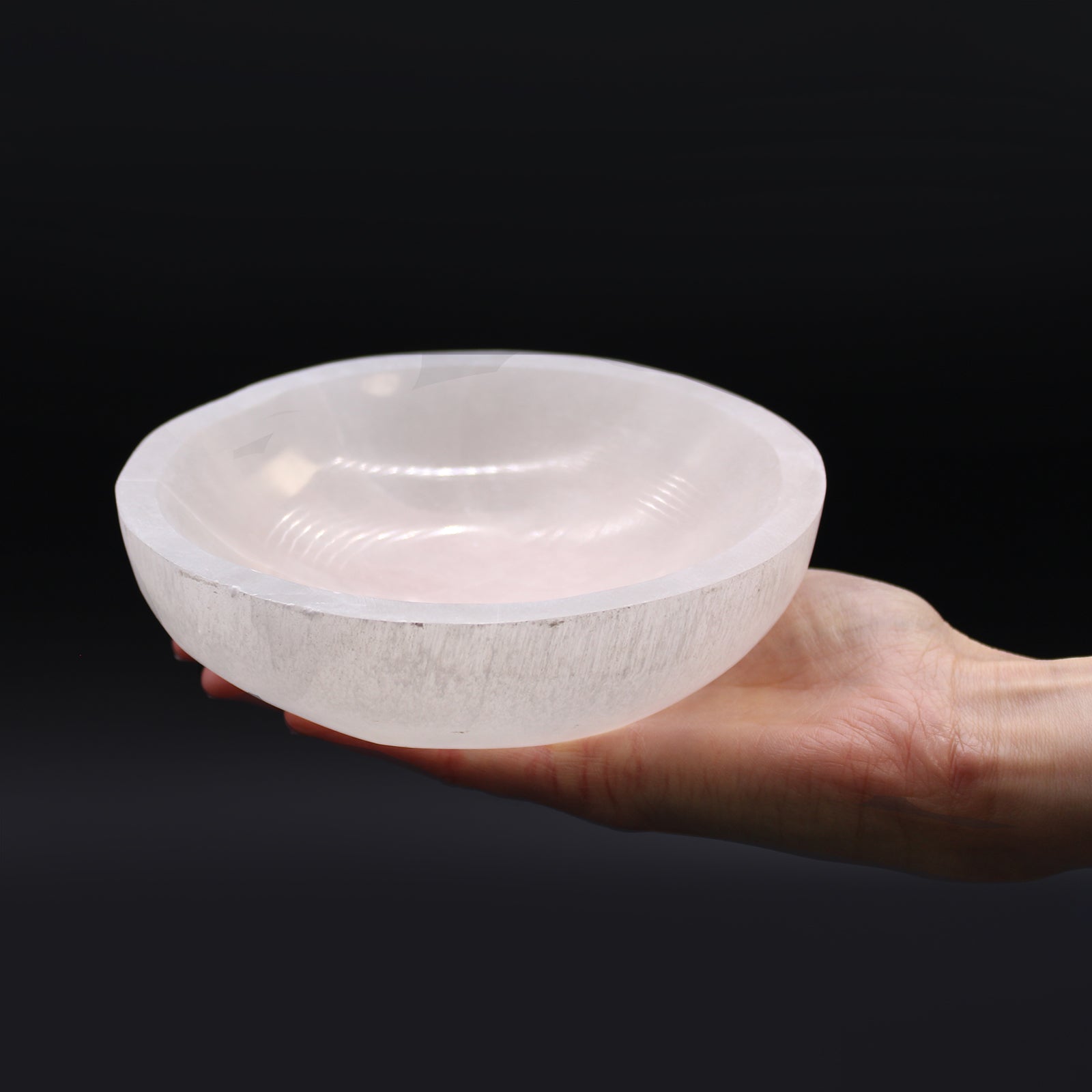 Selenite Natural Crystal Bowl - Large - Kati Kaia