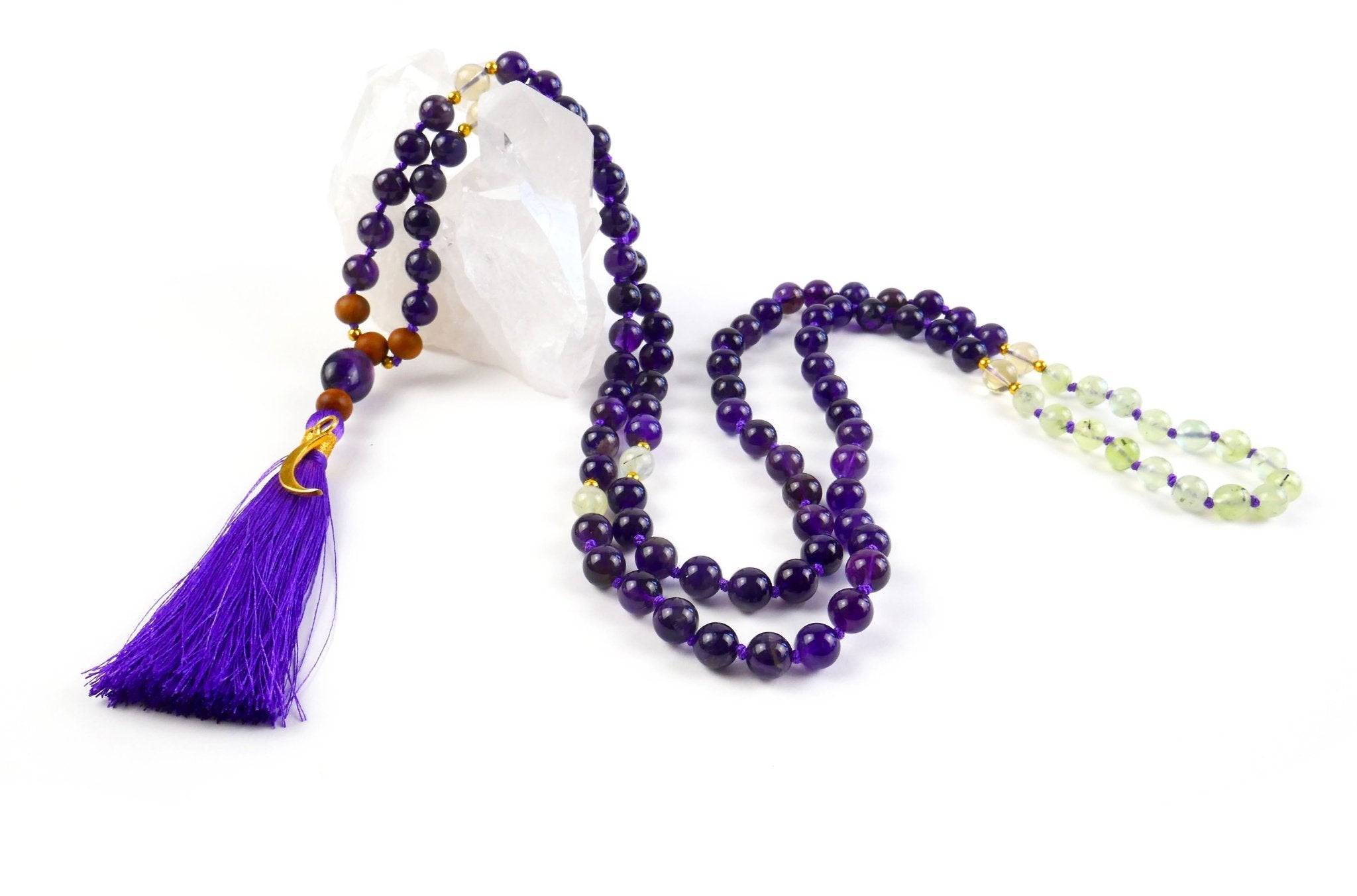 Amethyst Mala Necklace - Kati Kaia