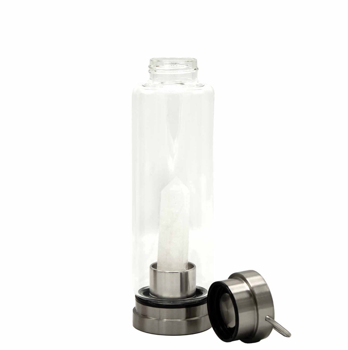 Crystal Infusion Water Bottle - Clear Quartz - Kati Kaia