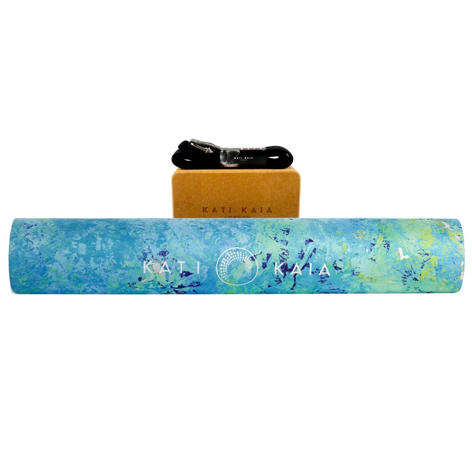Kati Kaia Yoga Mat in Blue Eco-Friendly Material for Comfort and Support During Workouts