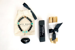 New! Mala Nyx Bracelet & Palo Santo Gift Box - Kati Kaia - UK